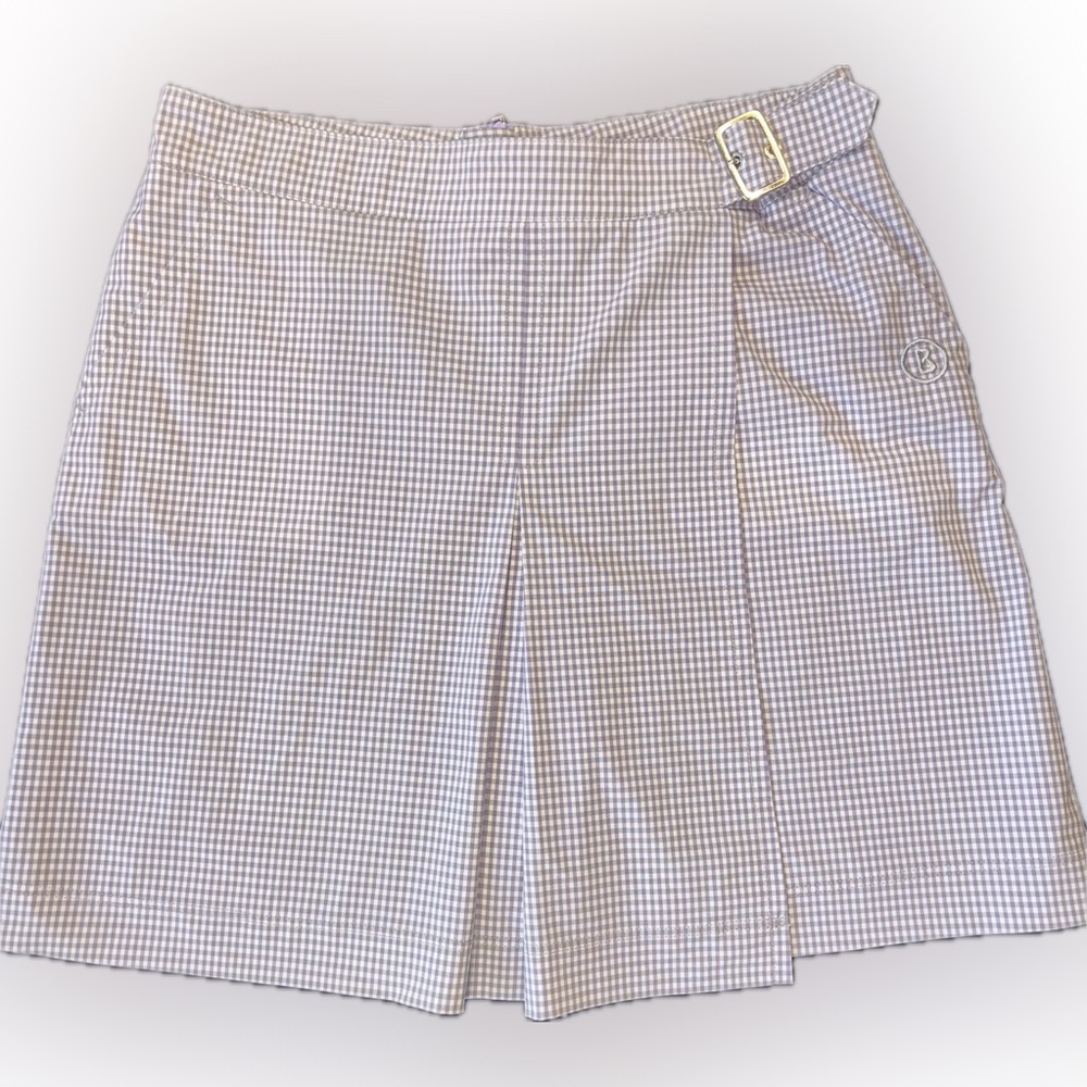 Bogner Buckle Faux Wrap Golf Skort